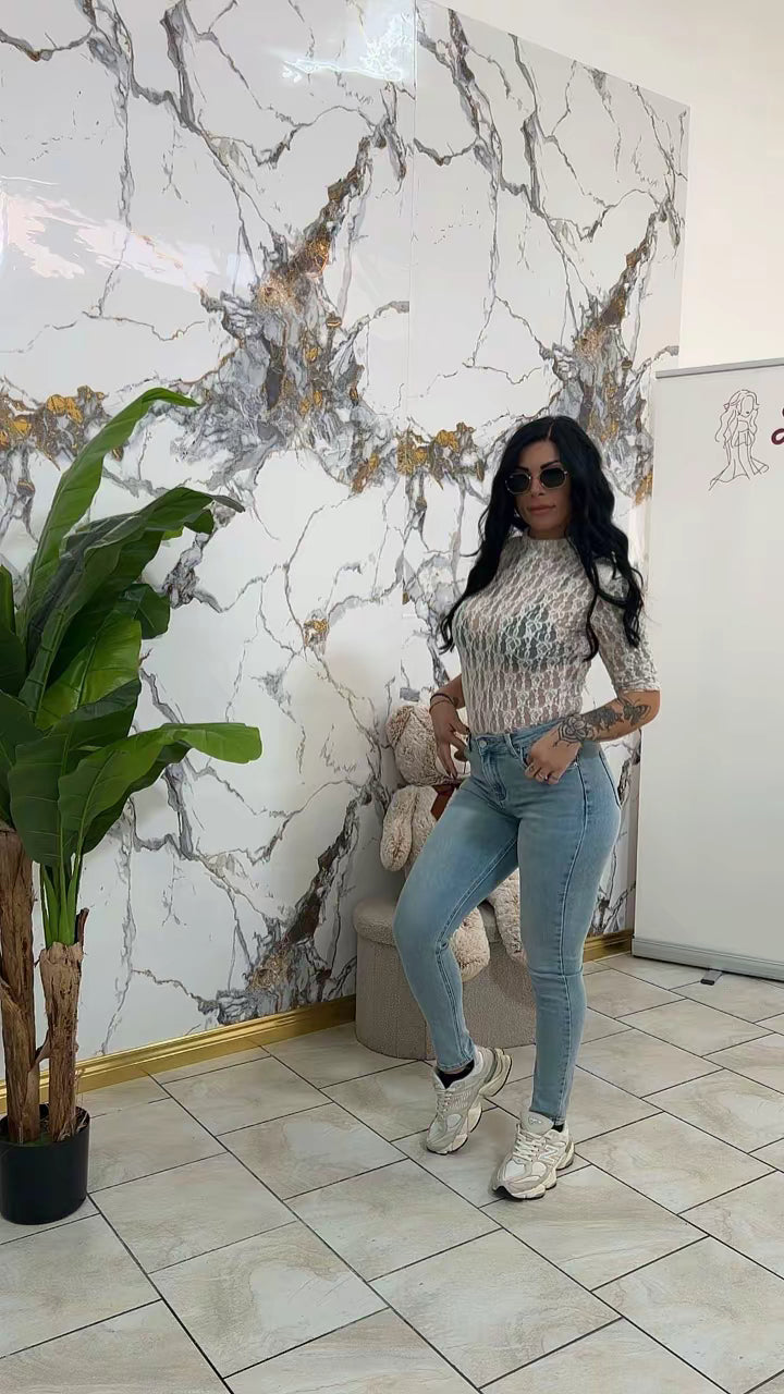 Jeans Pushup tasca glitter