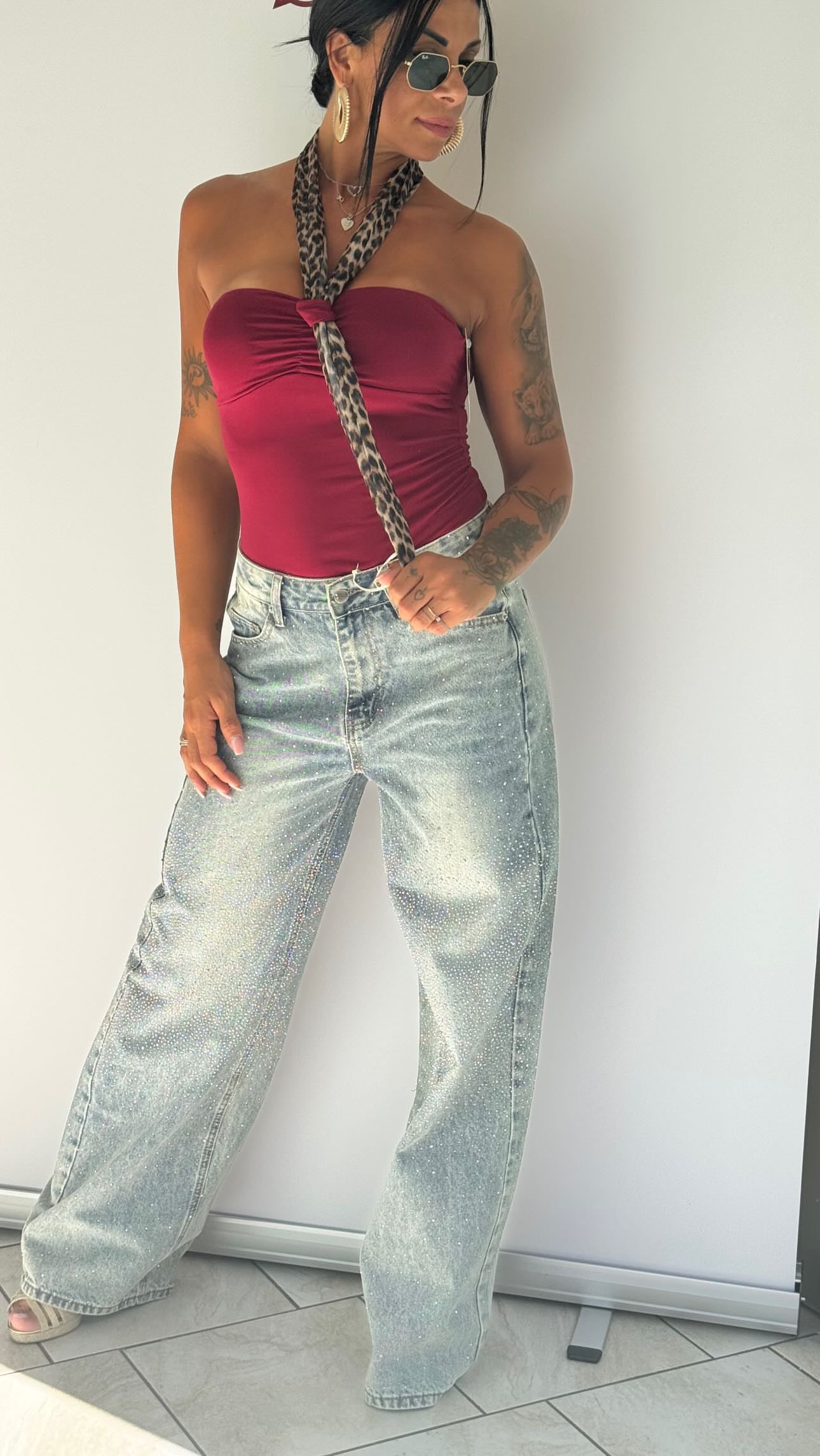 Body con foulard