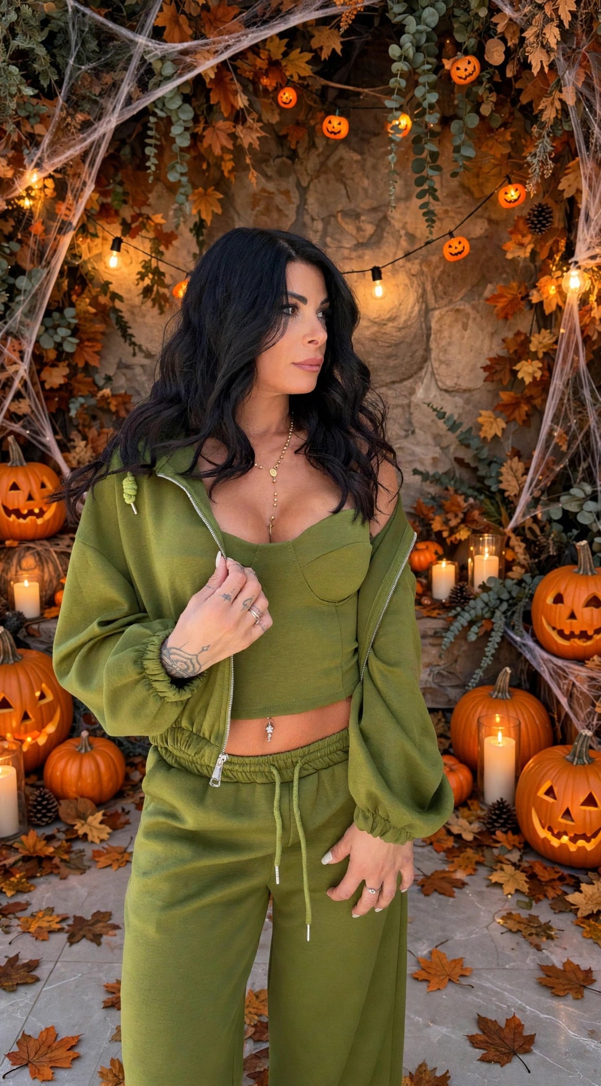 Coordinato Diva Acid green