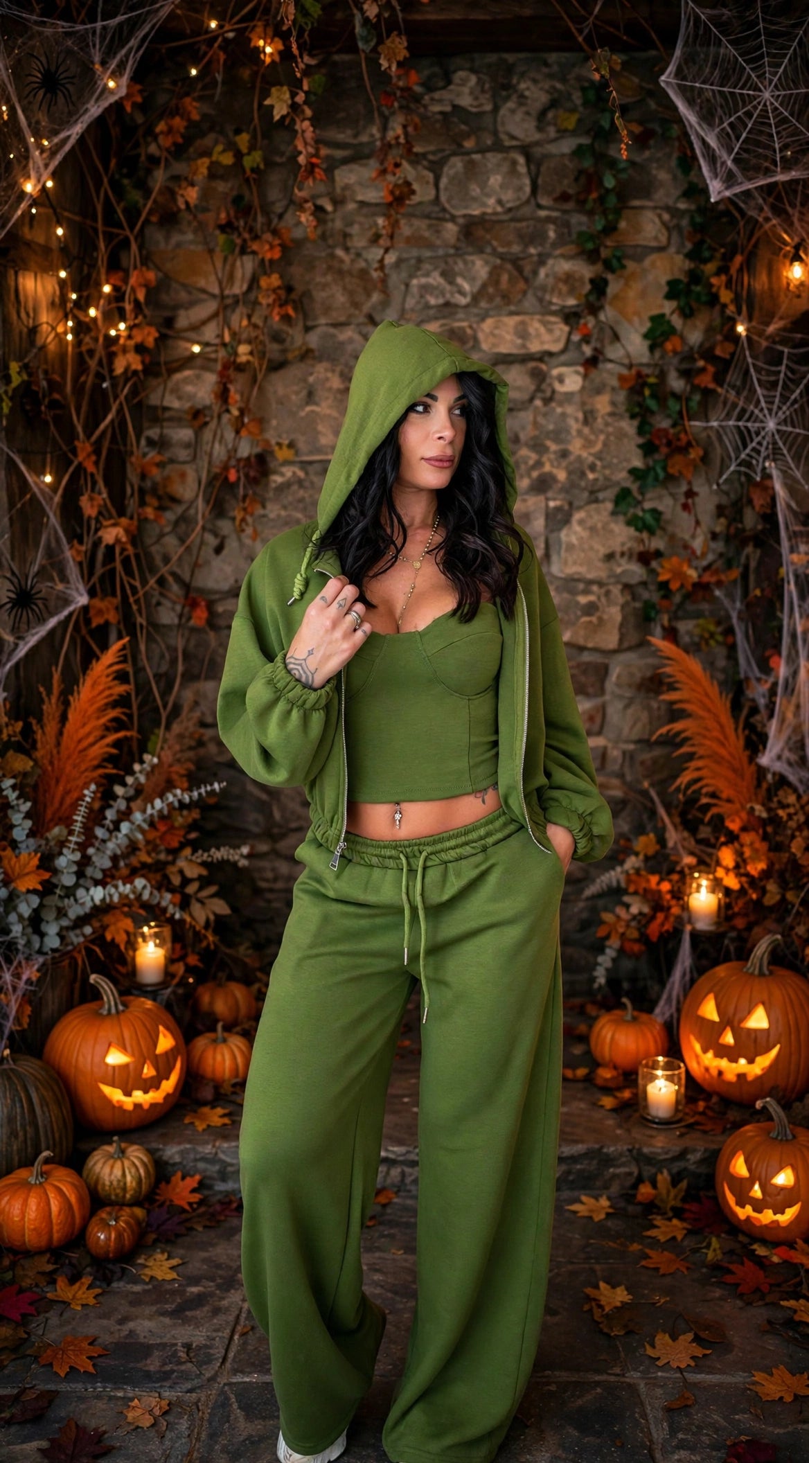 Coordinato Diva Acid green