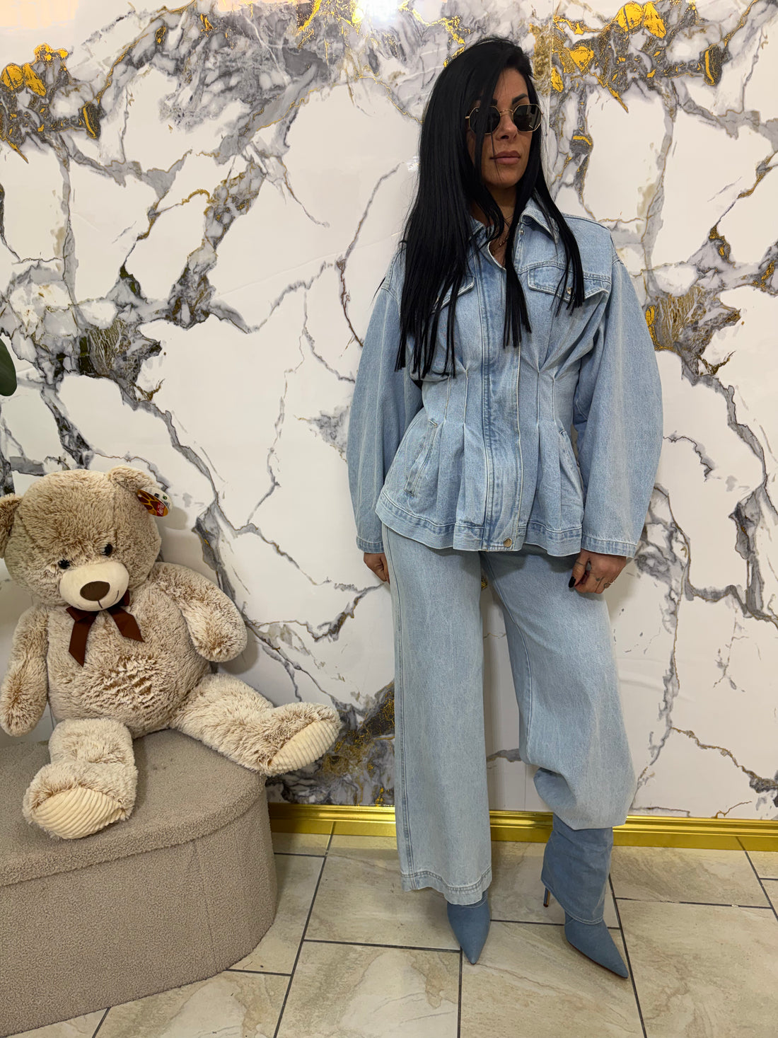 Coordinato Denim cielo