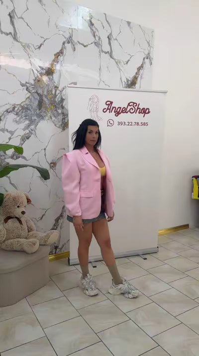 Blazer sbuffo pink