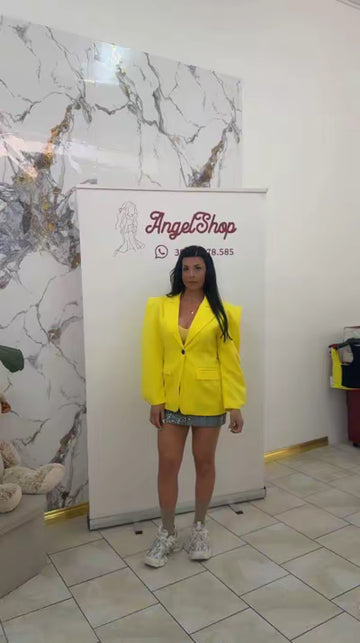 Blazer sbuffo pink